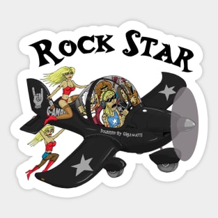 Rock Star Pilot EV97 Eurostar Aircraft Sticker